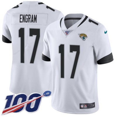 Nike Jacksonville Jaguars #17 Evan Engram White Men's Stitched NFL 100th Season Vapor Limited Jersey Men's